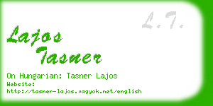 lajos tasner business card